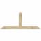 Ekena Millwork Portland Rough Sawn Timber Gable Bracket, Douglas Fir, 84"W x 35"H x 6"D x 6"F, 10/12 Pitch GBW084X35X0606POR00RDF - alternate 1